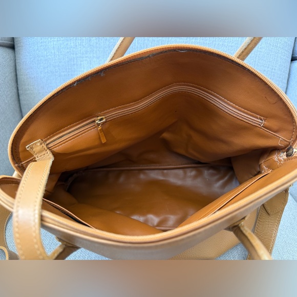 Longchamp Vintage Au Sultan Camel Leather Crossbody Bag Made in France - Picture 7 of 15